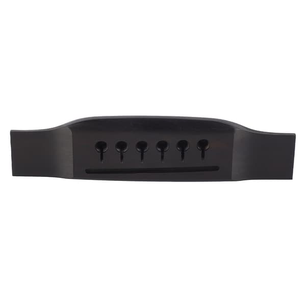 Guitar Saddle Bridge Ibenholt 6-strenget Guitar Saddle Bridge Instrument Tilbehørsdel til Spil