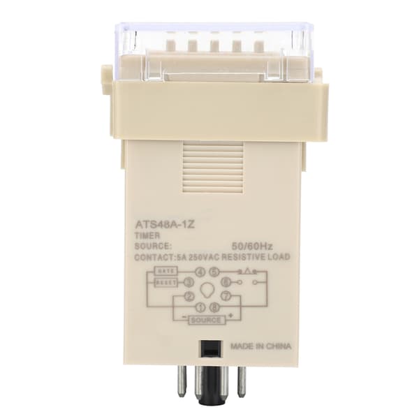 ATS48A 1ZAC220V Hög Precision Digital Display Tidsrelä LED Justerbar Elektronisk Komponent
