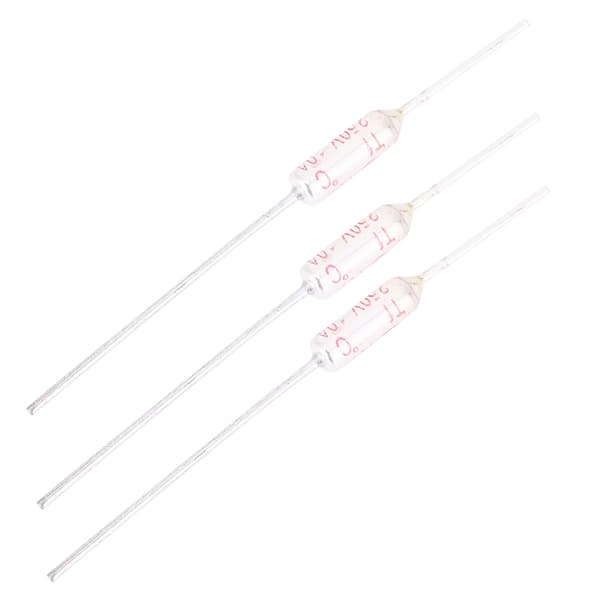10 stk. Metal Shell Termosikring Afbryder 250VAC 10A TF 72 216C 250C