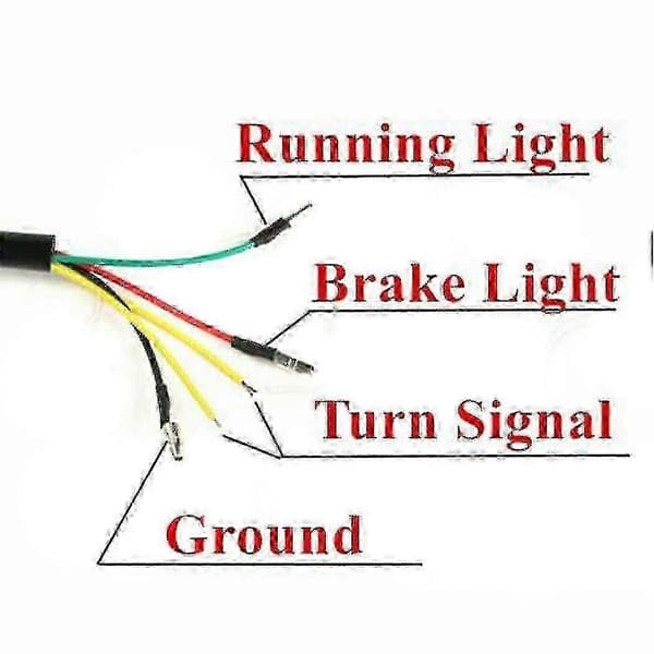 2020 Offroad Sykkel LED Baklys med Integrerte Blinklys-God
