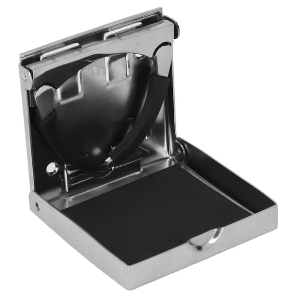 Foldbar koppholder for drikkebeger i rustfritt stål, montering for båt, yacht og bil
