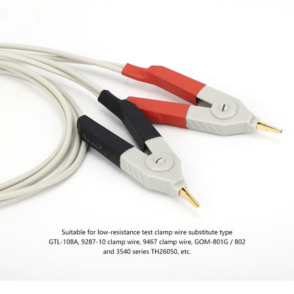 4 Terminal Digital Bridge Test Clip Lav Resistans Testkabel