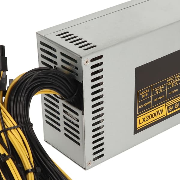 2000W Mining Strömförsörjning 8 GPU Enkelkanal 2U PSU 180-264V