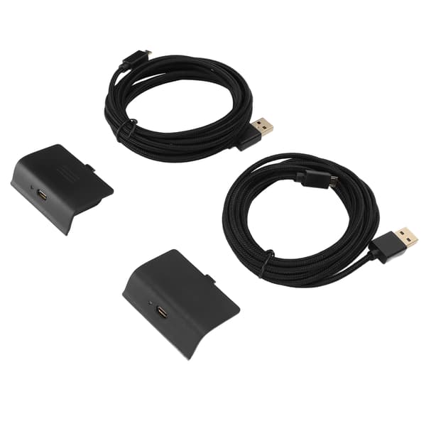 2 stk. Xbox One-kontroller batteripakke oppladbart spill- og ladesett med USB-kabel