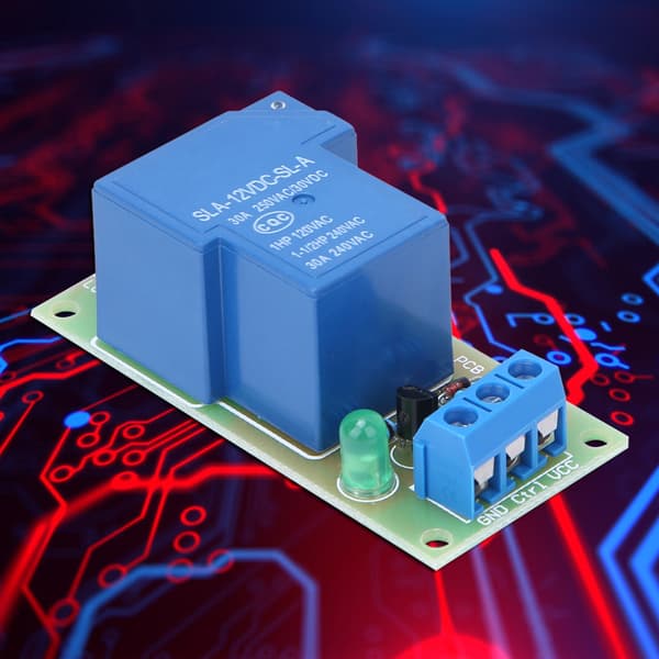 12V 30A Høyeffekts Relémodul Mikrokontroller Utviklingskort