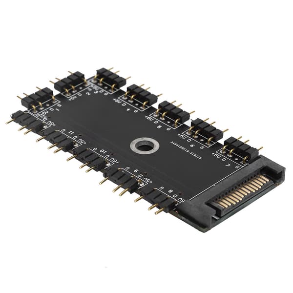 11-vejs 3PIN ARGB Splitter Hub RGB LED Controller 5V SATA Interface Extender Tilbehør