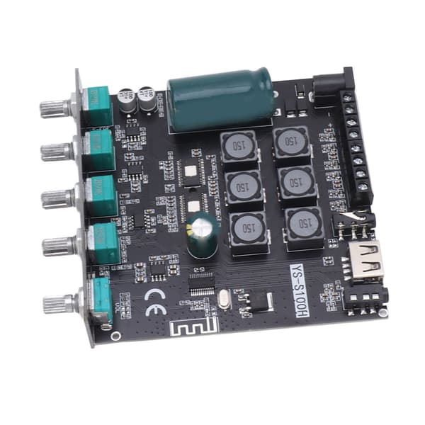 2.1 Kanal Bluetooth Stereo Forsterkermodul DC 12-24V 50Wx2 100W