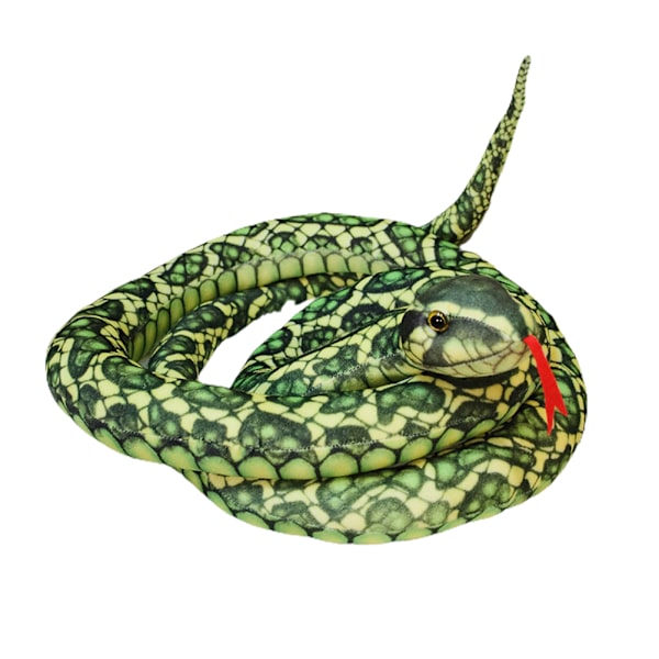 200 cm Simulerad Fylld Python Barnleksak Plysch Djur Ormleksak Heminredning Present till Barn och Vänner