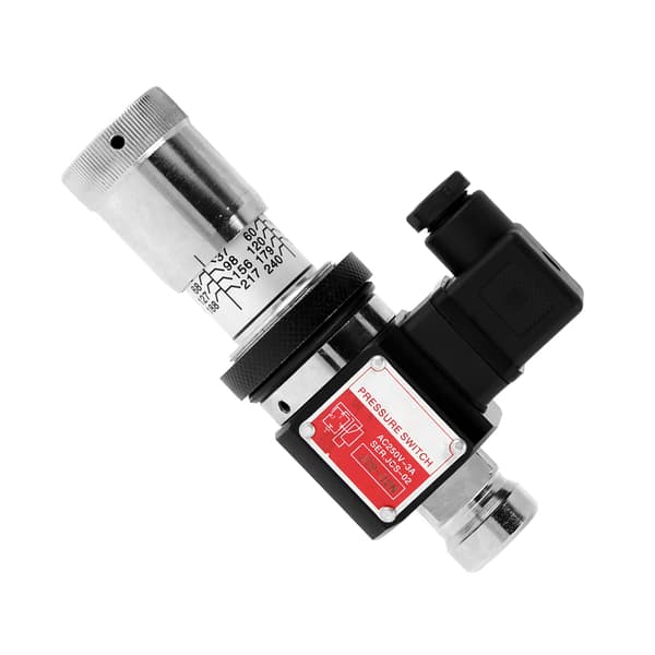 JCS-02N Lige Gennemrørs Hydraulisk Trykrelæ Afbryderventil 30-210kg/cm²