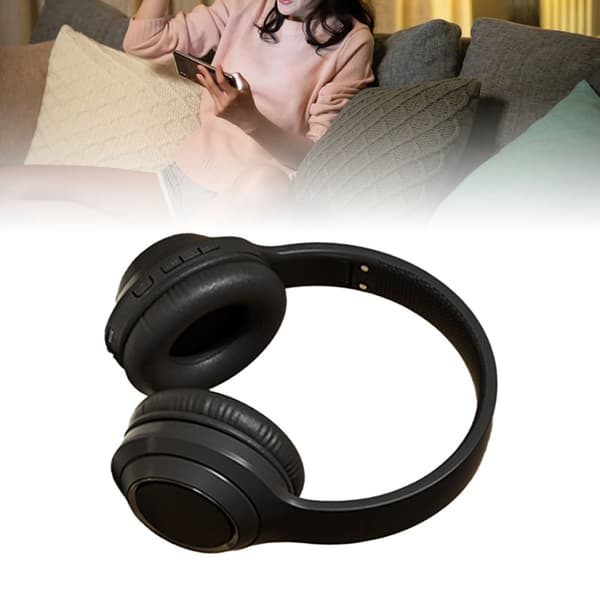 Bluetooth Trådløst Gaming Headset HiFi Stereo Støjreducerende Stærk Bas Multifunktion Rolig Sort