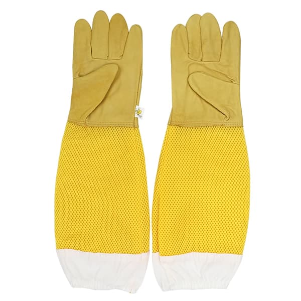 Beekeeper Gloves Protective Sleeves Ventilated Professional Anti Bee for Beekeeping Beekeepers Prevent Beehive Tools XL