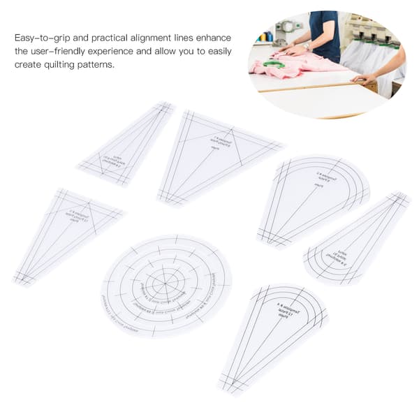 Transparent Akryl Quilting Patchwork Mall Linjal - DIY Sömnadsverktyg