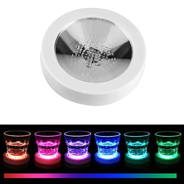 LED Gravity Sensor Drikkeunderlag Lysende Koppunderlag for Barfest Klubb