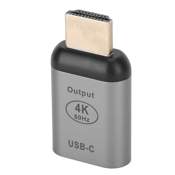Aluminiumlegering Typ C Hona till HDMI Hane Adapter för Windows Android OS X