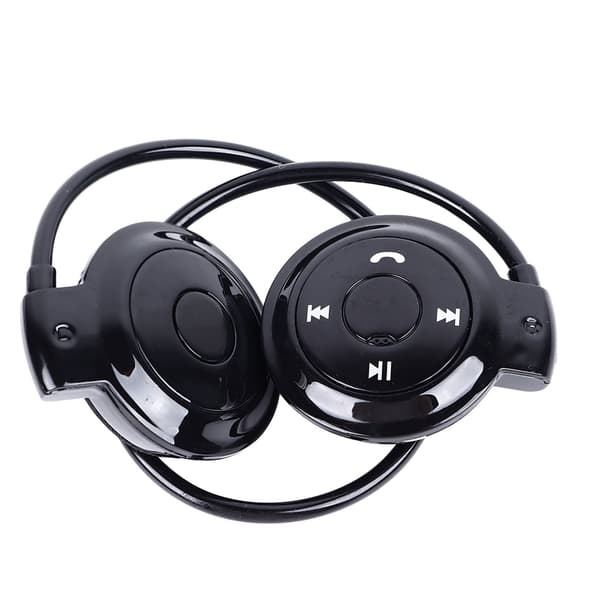 Bluetooth Hovedtelefoner Klar HiFi Lyd Foldbart Trådløst Sports Headset Sort