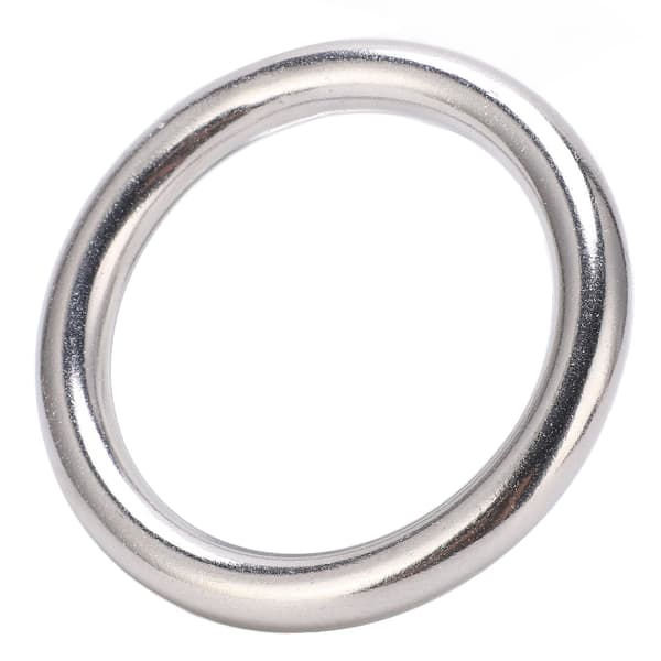 Svetsad O-ring i rostfritt stål 10x60mm för navigering, dykning, hängmattor, väskor