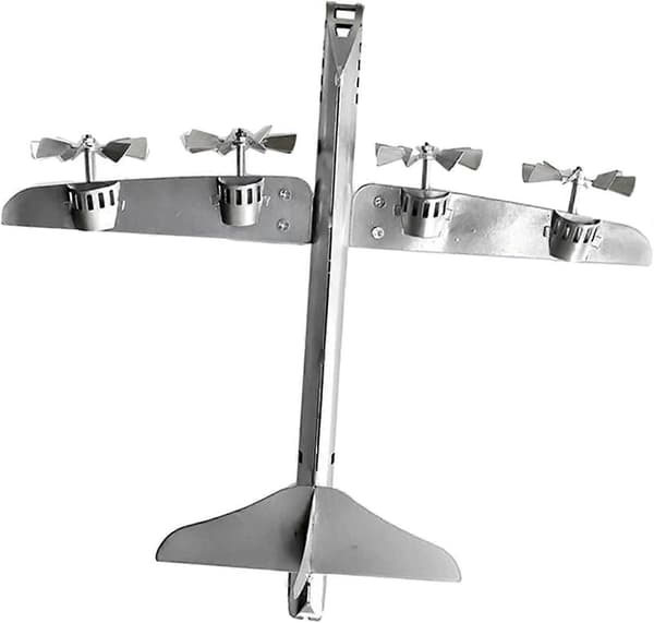 Vindsnurrer Fly Vindmølle med Metallstake Hageskulptur Vindskulptur