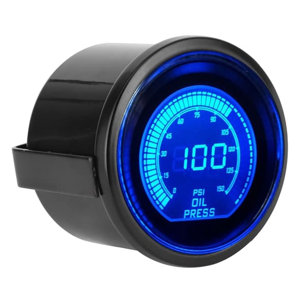 Universal Olietryk Måler til EVO Serie 12V 52mm 0‑150psi Dobbelt Farve Auto Instrument W/Sensor