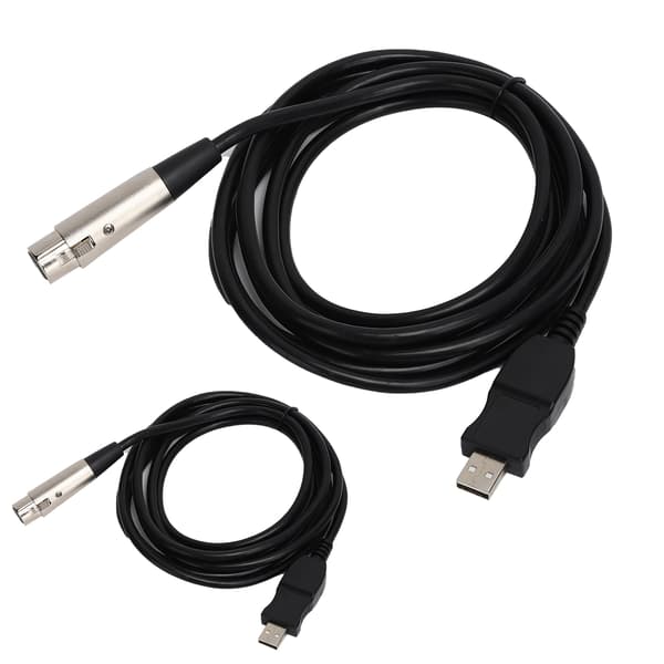 USB til XLR Hunn Adapterkabel 3 Meter Opptaksfunksjon Spillutstyr Host