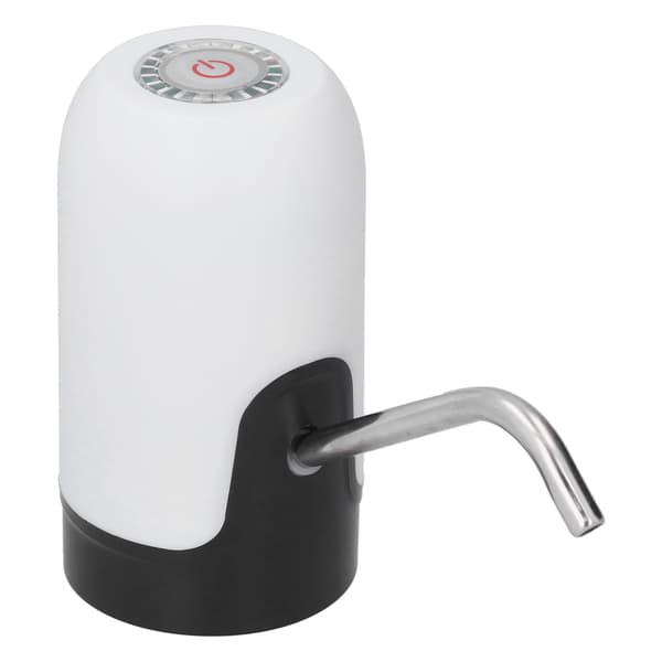 Bärbar USB-laddande elektrisk vattenflaskdispenserpump set vit