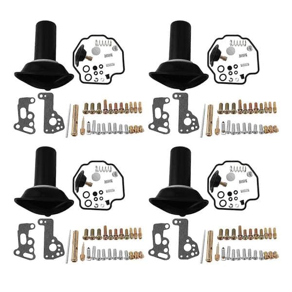 4-piece set for V-MAX 1200 Vmax -2000 V-MAX1200 Motorcycle Carburetor Repair Kit Piston svart