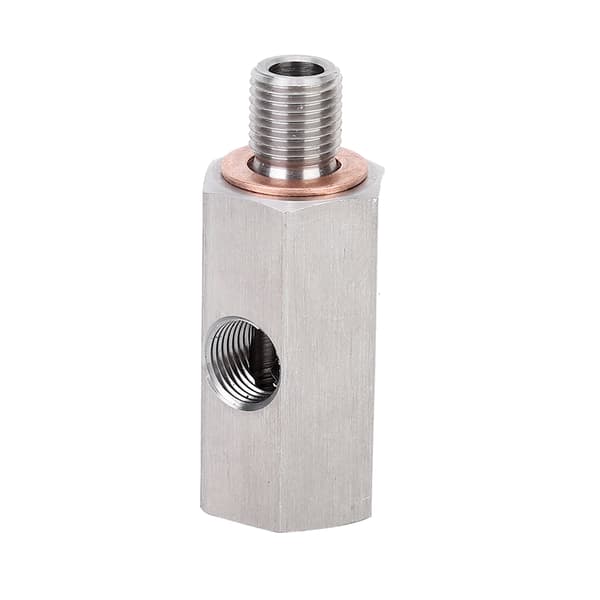 Turboadapter Oljetrykkssensor T-stykke 1/8in NPT Hun M9 Han & Hun