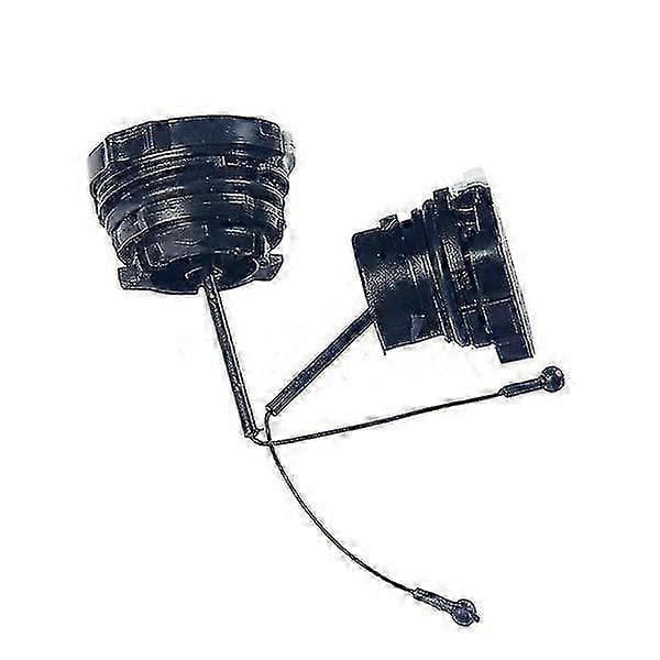 Bränsleoljepåfyllningslock passar för Stihl Motorsåg Ms200 Ms210 Ms230 Ms250 Ms260-Bra black  white