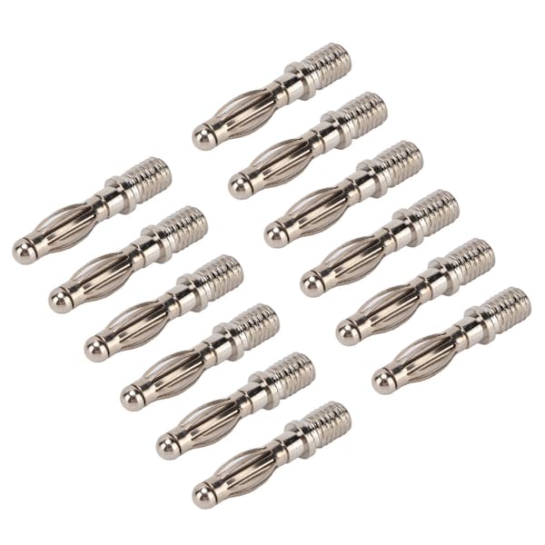 100 STK 21.180mm 4mm Bananstik Kobber M5 Hanstik til Elektronisk Test