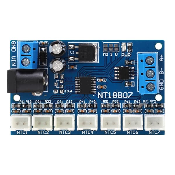 Modul NT18B07 7-kanalskort RS485 Temperatursensor Papirløs Opptaker PLC 6 til 24V
