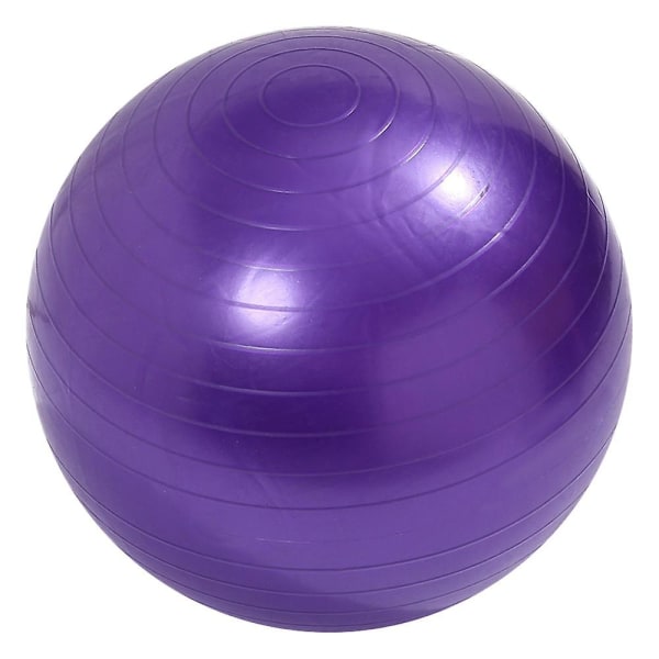 Træningsbold Yogabold Stabilitetsbold til hjemmet, fitnesscentret, fødselsbold Purple