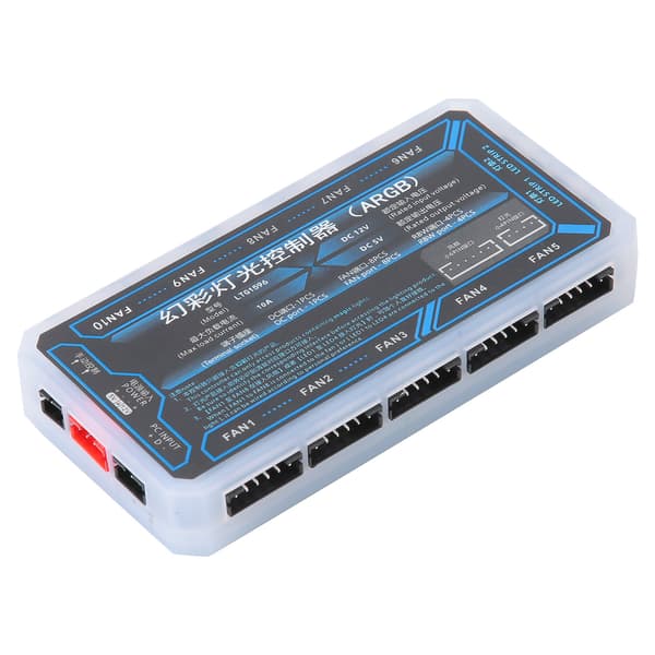 5V Datorfläktsnav Kylsystem PH2.0 4 Pin LED1 LED2 FAN1 FAN10 Kyltillbehör