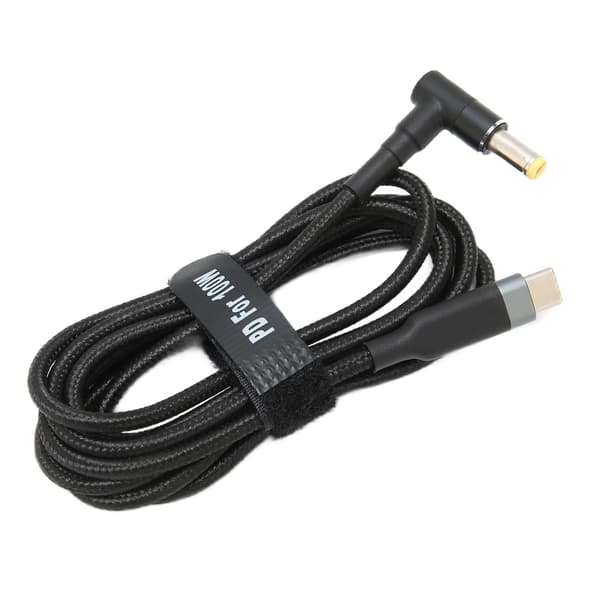 Bærbar opladerkabel DC strømstik konverterkabel TypeC PD opladerkabel (1,5m)