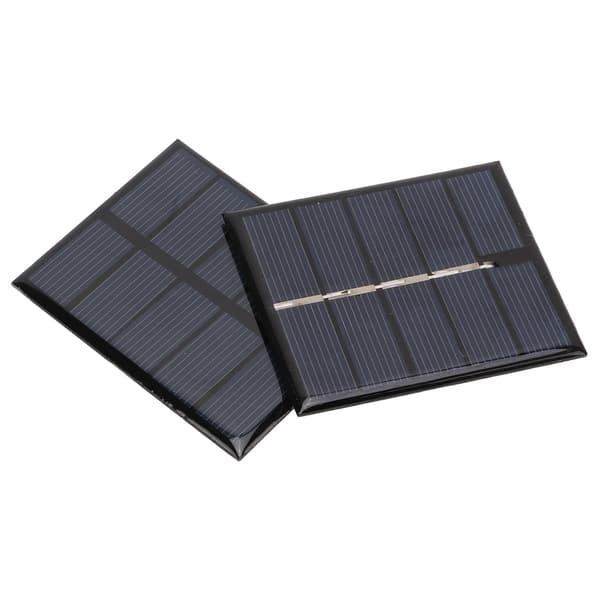 2 stk. 0,5W 2,5V Bærbar Polysilisium Solcellepanel Lader for Lavenergienheter