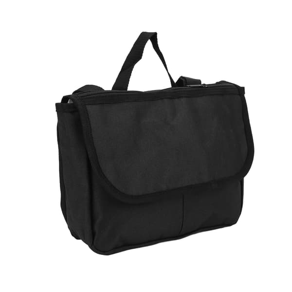 Walker Bag 600D Polyester Stoff 3 Store Lommer Lett Scooter Rullestol Oppbevaringsveske Svart
