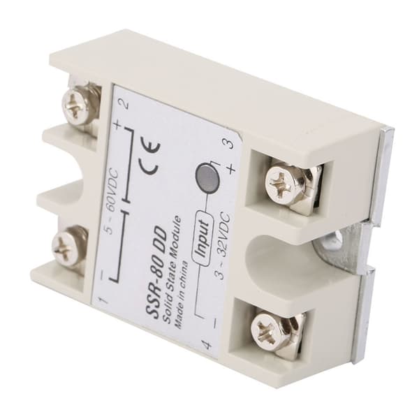 DCAC Industriel Solid State Relæ SSR80DD 80A 3-32VDC til 5-200VDC