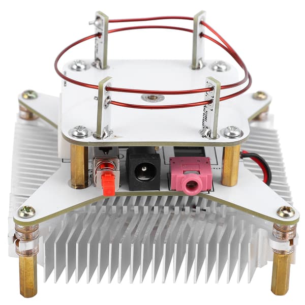 Musikk Tesla Coil Plasma Høyttaler Trådløs Lydoverføring Solid Strømforsyning DIY Kit US Plug AC110-240V