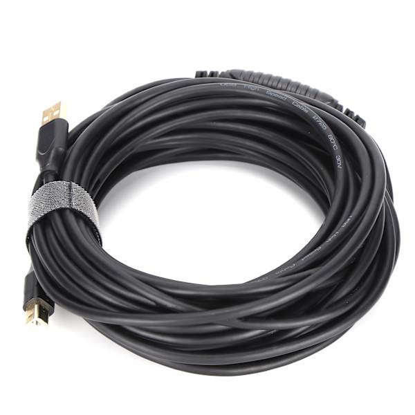 Mindpure Printerkabel US009 Fuld Kobberkerne USB2.0 10 Meter Sort Computerudskrivningsdatakabel til Printer Kopimaskine