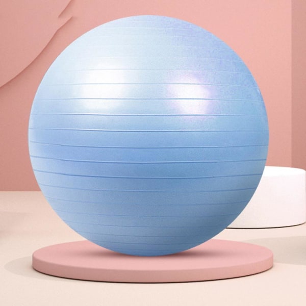 Yoga Fitness Bold, Balance Ball Stol Til Yoga Pilates Fitness Balance Træning Sky Blue 65Cm