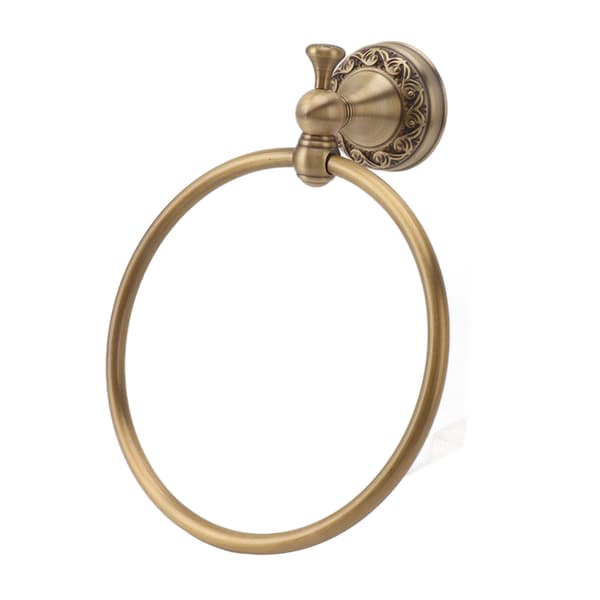 Badhandduksring Koppar Rund Väggmonterad Handdusch Handdukshållare för Badrum 980830