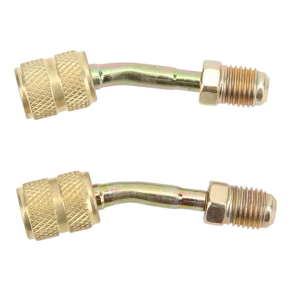 2 stk. Universell Lade Vakuumport Adapter R410A 1 4 til 5 16 Konverter for Mini Split AC