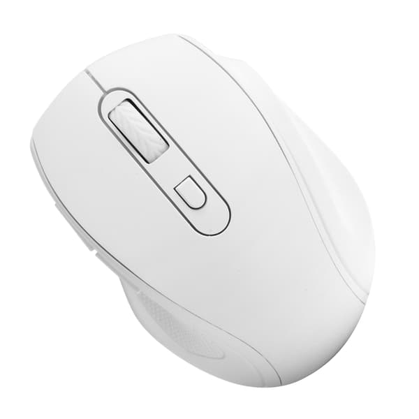 Trådløs 2.4G Ergonomisk Mus for Kontor Gaming Notebook Stasjonær Datamaskin Tilbehør Hvit