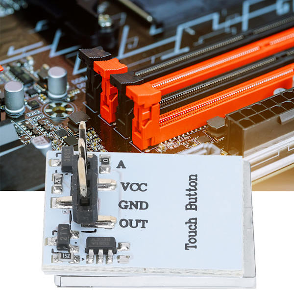 2 stk. HTTM 2,7V-6V Kapacitiv Anti-Interferens Touch Switch Modul Blå