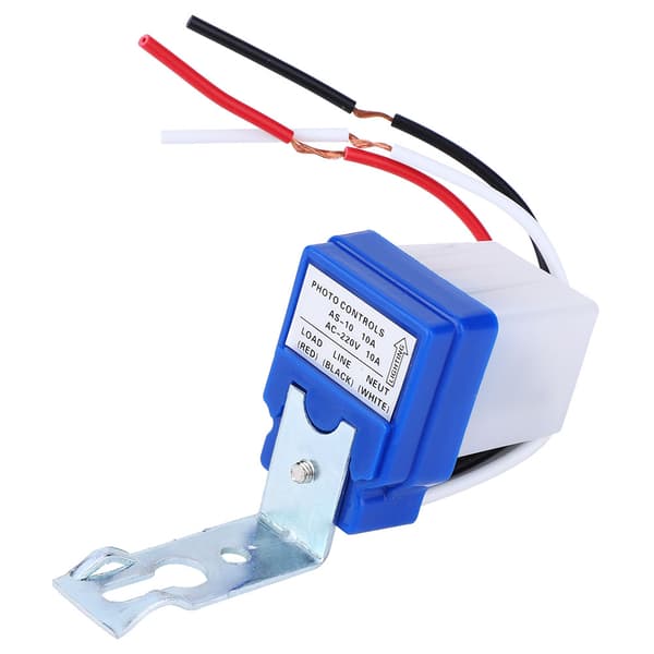 2 stk. Automatisk lysbryter utendørs gatefotocellesensorbryter AS-10A 220V AC