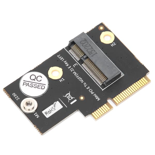 M.2 NGFF Key E til lavprofil Mini PCI-E adapterkonverter Wifi til Intel AX200/Lenovo Y510P