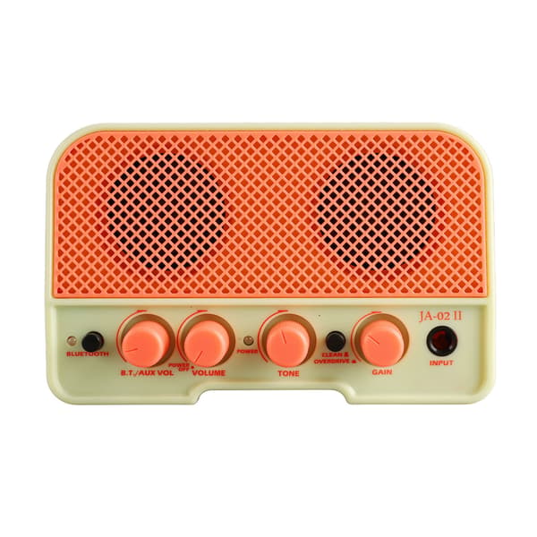 Elgitarrförstärkare Ren Overdrive Dubbla Kanaler AUX Bluetooth för Spel Rosa