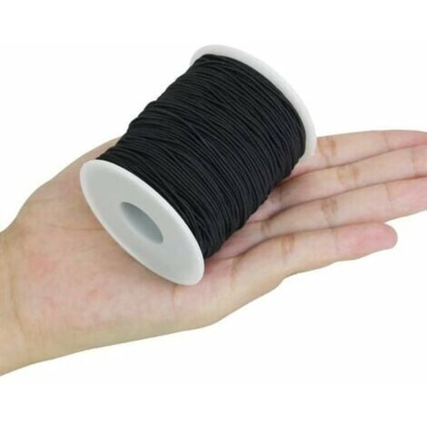 Kartokner 1mm 100m elastisk sladd, hantverkssnöre, tråd elastisk lina för armband, gör-det-själv hantverk, armband halsband, et