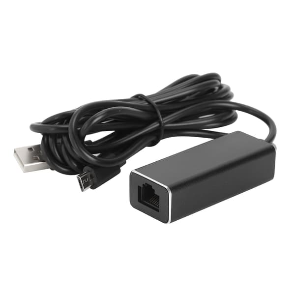 Micro USB til RJ45 Ethernet-adapter 10/100 Mbps for TV-pinner