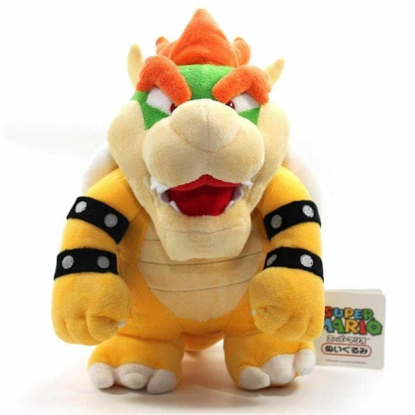 Bowser King Koopa Super Mario Bros Fyldt Plys Dukke Børnegave