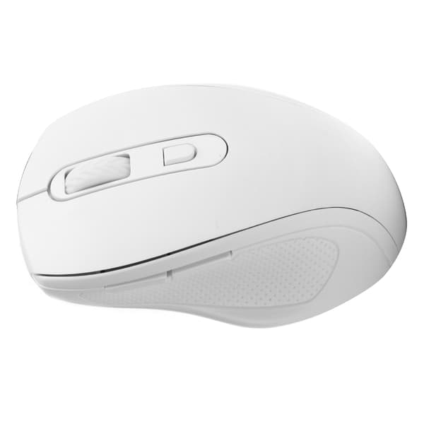 Trådløs 2.4G Ergonomisk Mus for Kontor Gaming Notebook Stasjonær Datamaskin Tilbehør Hvit