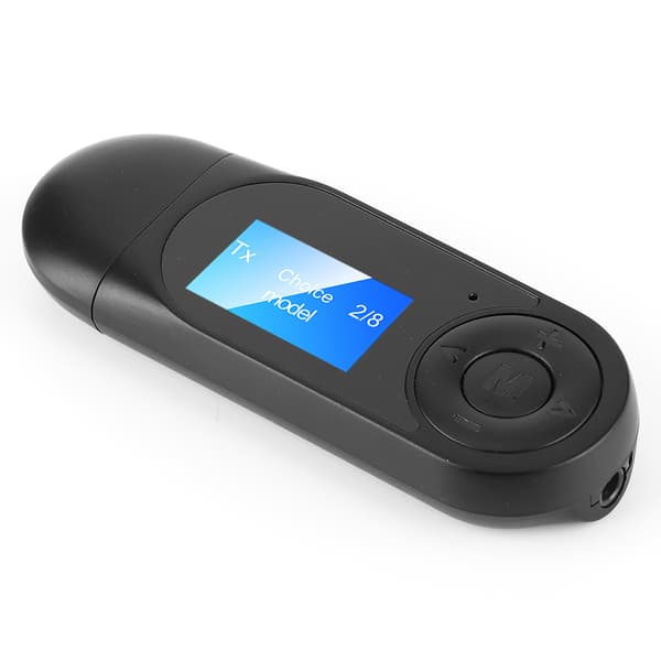 Bluetooth 5.0 Audio Adapter Trådløs Sender Modtager LCD Display Bil PC Højttaler 3.5mm
